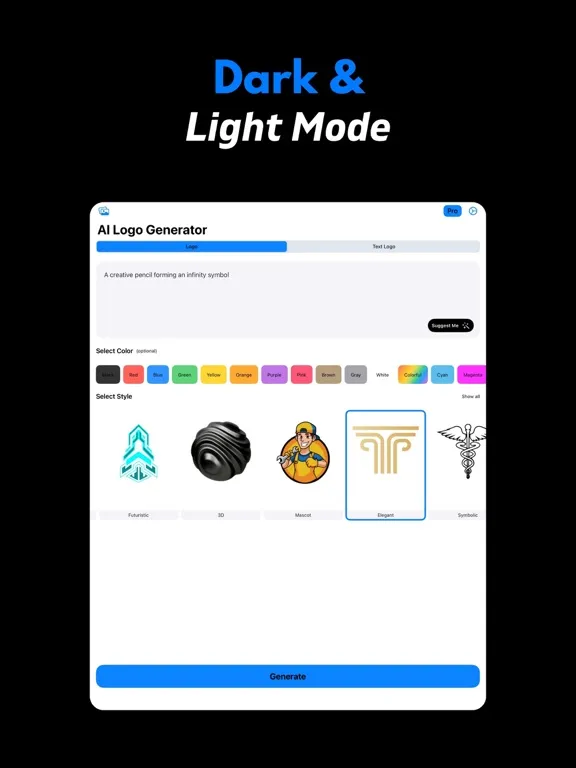 AI Logo Generator+ iPad  Screenshots