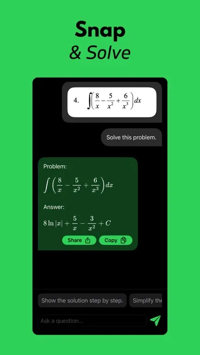 AI Math Problem Solver: Photo Screenshots