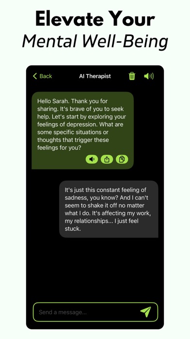 Tangkapan skrin AI Therapist: Therapy Chatbot