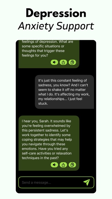 Tangkapan skrin AI Therapist: Therapy Chatbot