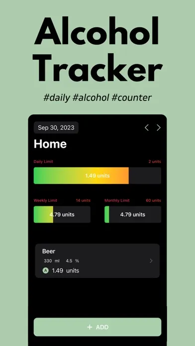 Alcohol Tracker+ Screenshots
