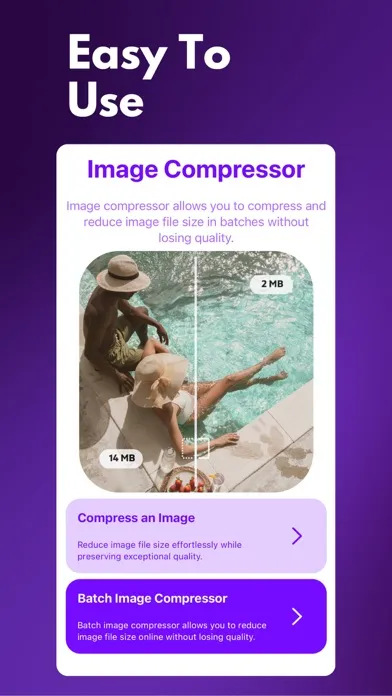 Screenshot di Image Compressor+