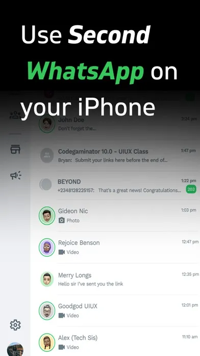 Tangkapan skrin Messenger for WhatsApp: Duo