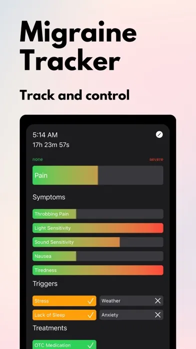Migraine Tracker+ Screenshots