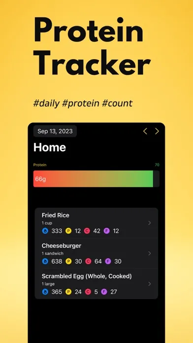 Protein Tracker+ Screenshots