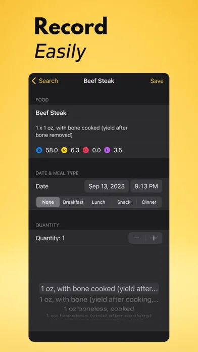Protein Tracker+ Screenshots