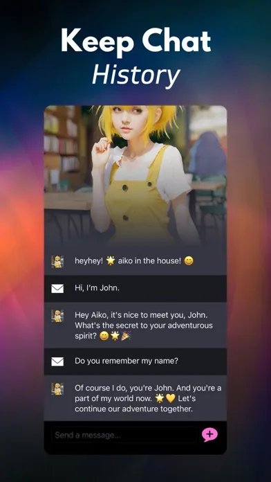 Capturas de pantalla de Waifu Chat AI Anime Girlfriend
