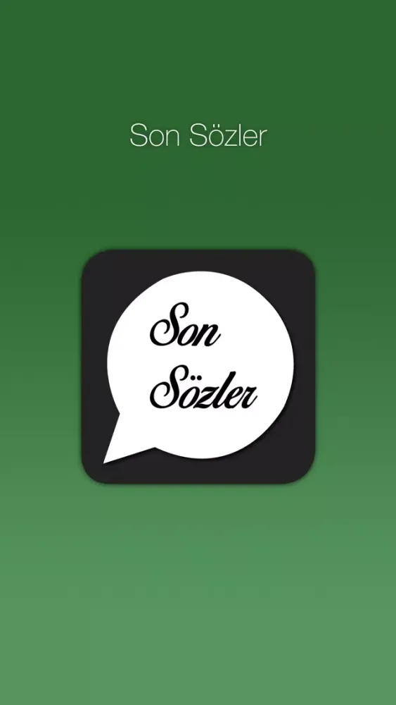 Captures d'écran de Son Sözler