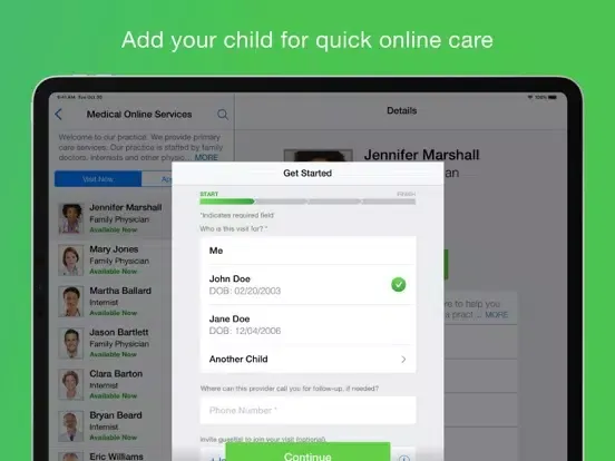 Docs On Call iPad  स्क्रीनशॉट