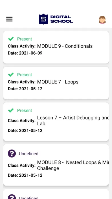 Captures d'écran de Digital School - Parent App
