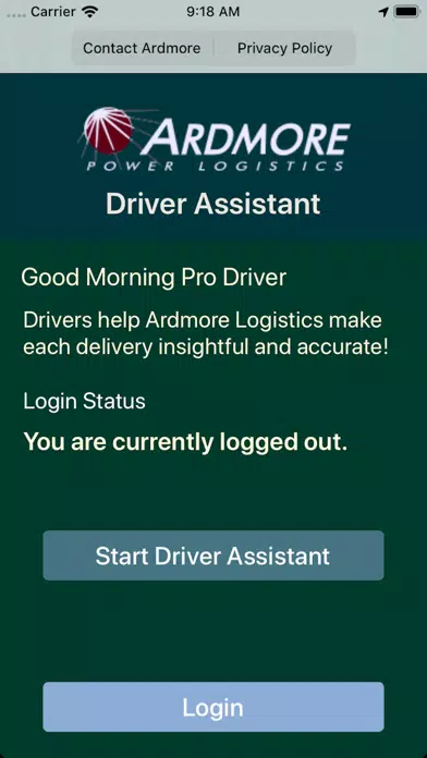 Screenshot di Ardmore Driver Assistant