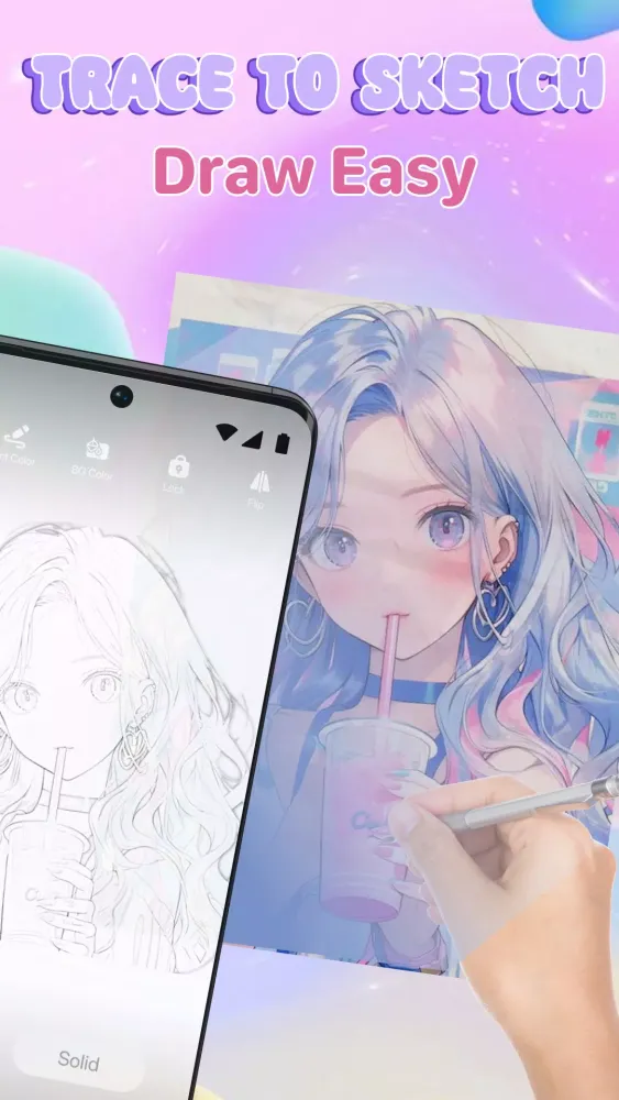 Tangkapan layar AR Draw Sketch: Trace & Paint