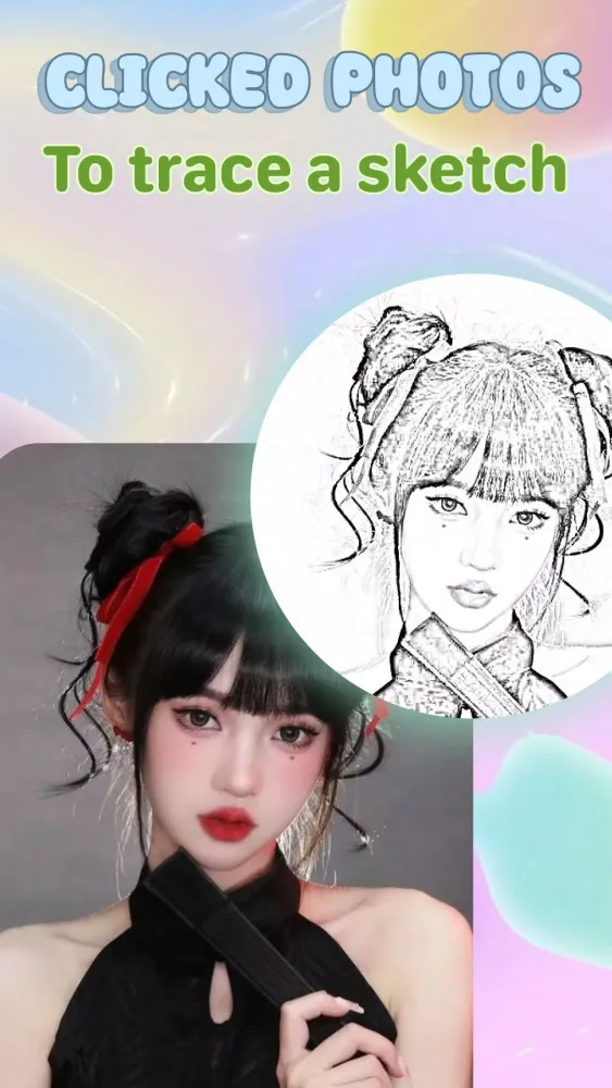 Tangkapan layar AR Draw Sketch: Trace & Paint