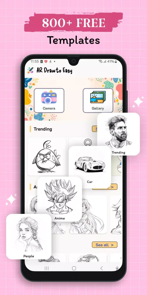 AR Drawing Screenshots