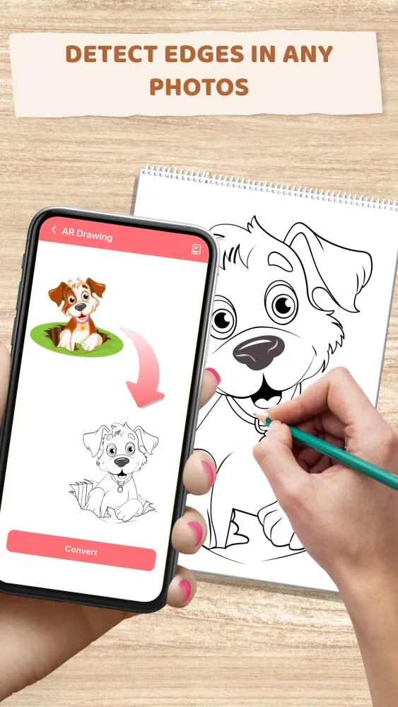 Tangkapan skrin AR Draw Sketch: AR art & Trace
