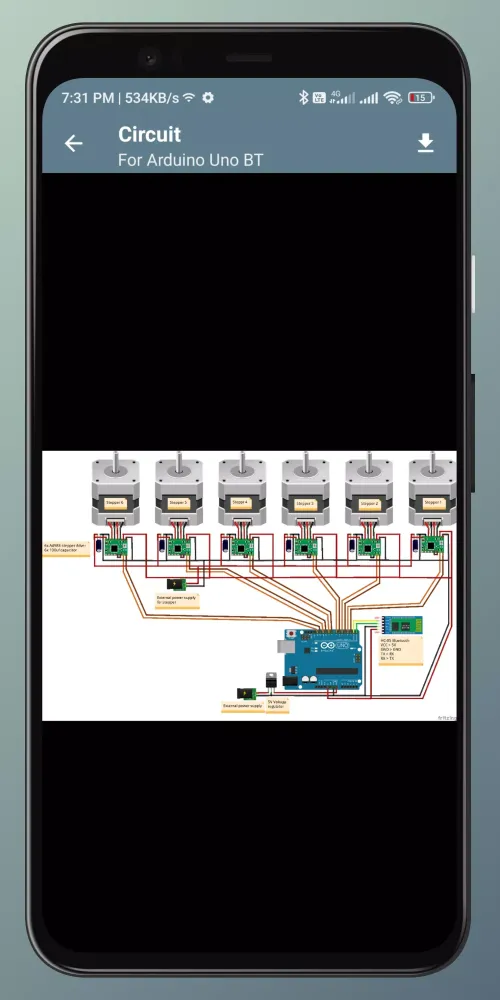 Captures d'écran de Arduino Stepper controls