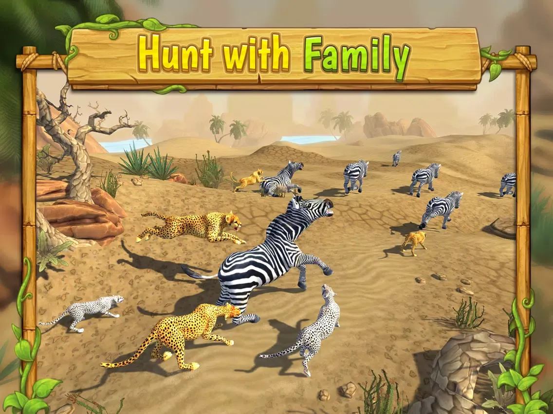 Cheetah Family Sim - Wild Africa Cat Simulator 3D iPad  Screenshots