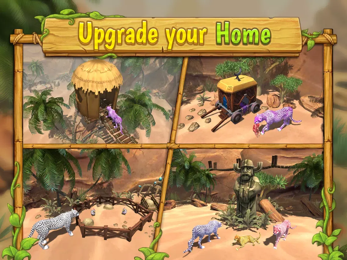 Cheetah Family Sim - Wild Africa Cat Simulator 3D iPad  Screenshots