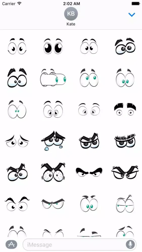 Cartoon Eyes Sticker Pack! স্ক্রিনশট