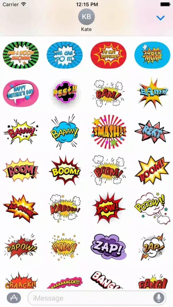 Zrzuty ekranu Comic Stickers Pack!