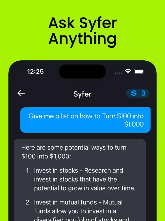 Captures d'écran de Syfer - AI Chatbot & Assistant iPad 
