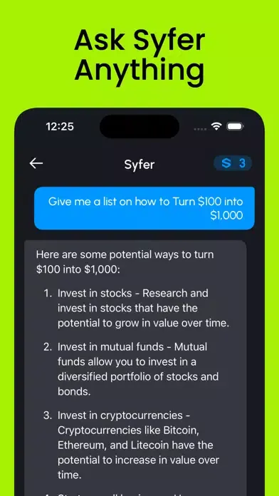 Captures d'écran de Syfer - AI Chatbot & Assistant