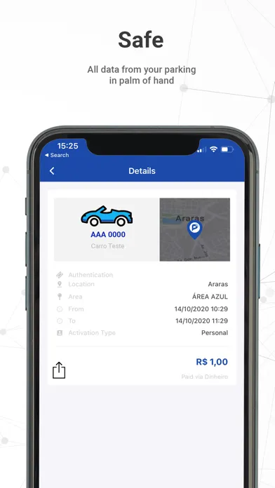 Digipare Pay Onstreet Parking Ekran Görüntüleri
