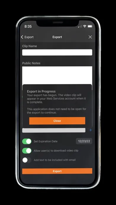 Contera Mobile Screenshots