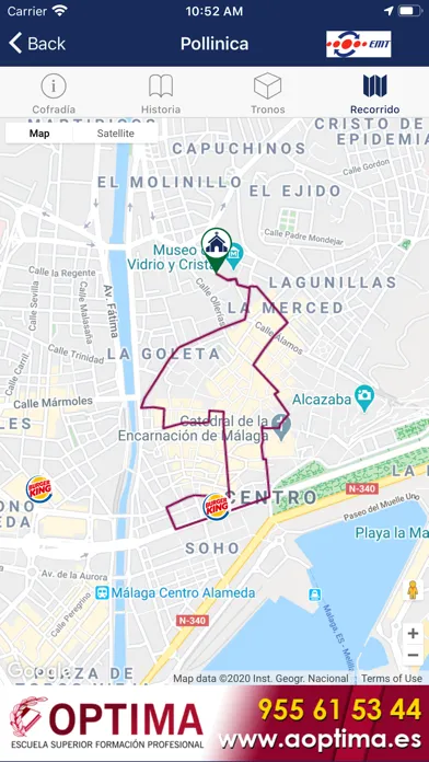 Captures d'écran de Semana Santa Málaga COPE