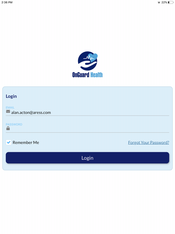 تصاویر OnGuard Health iPad 
