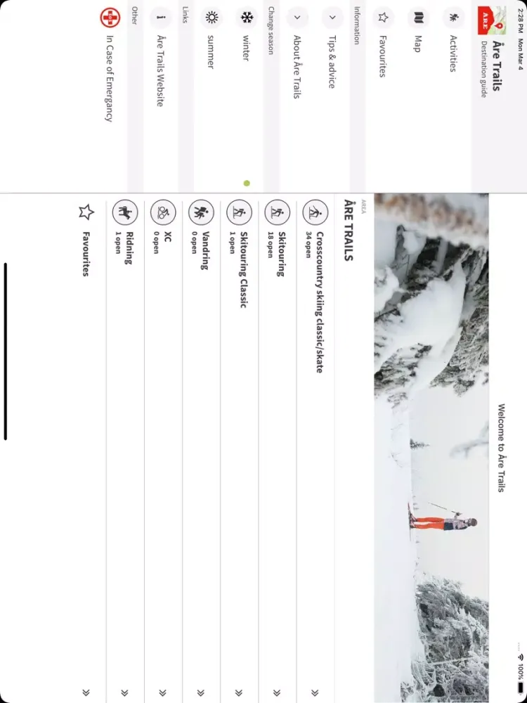 Åre Trails iPad  Screenshots