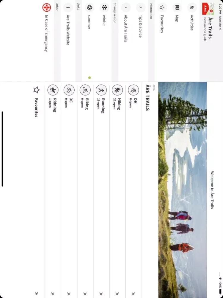 Åre Trails iPad  Screenshots