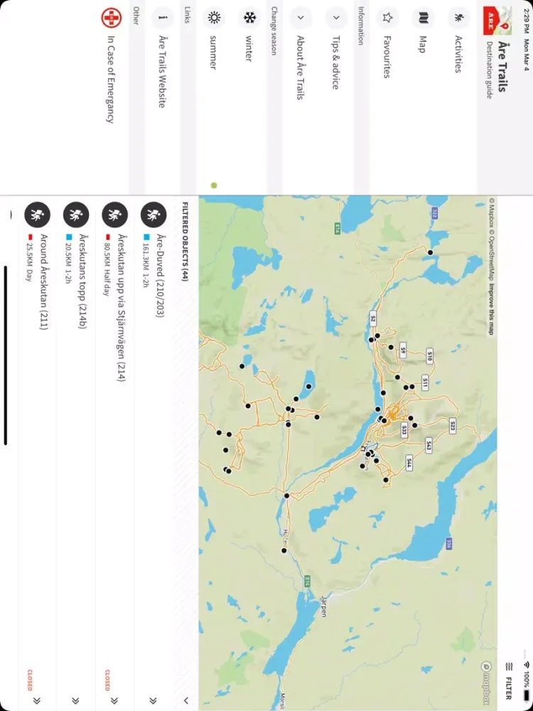 Åre Trails iPad  Screenshots