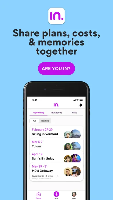 Tangkapan skrin IN. - the together app
