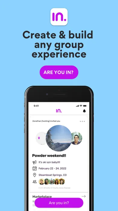 Tangkapan skrin IN. - the together app