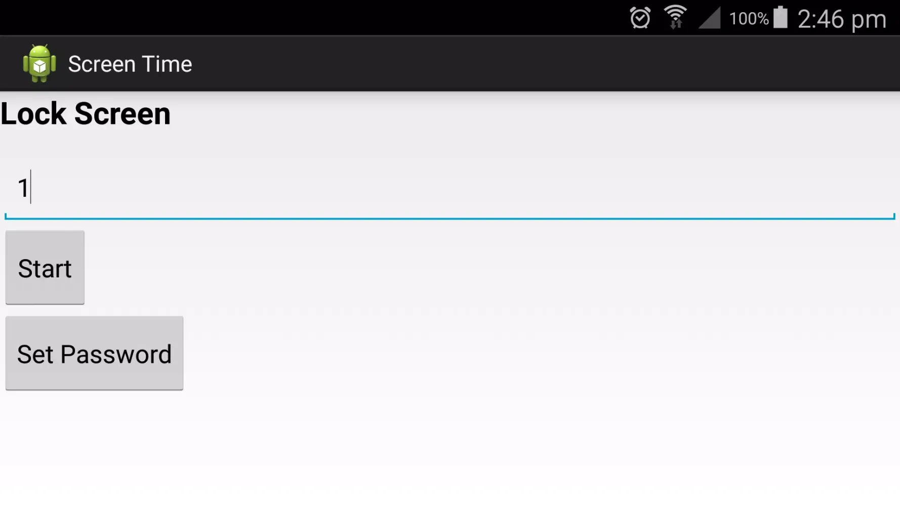 Screen Time Screenshots