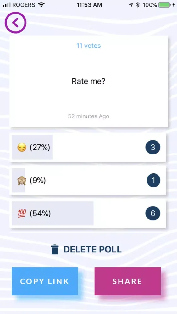 Capturas de tela do Diano - Anonymous polls