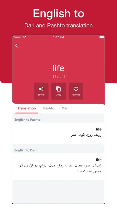 Screenshot di Qamoos Dictionary