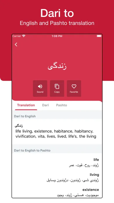Screenshot di Qamoos Dictionary