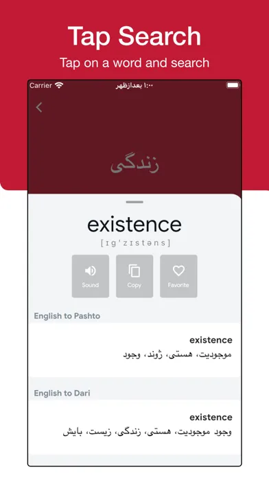Screenshot di Qamoos Dictionary