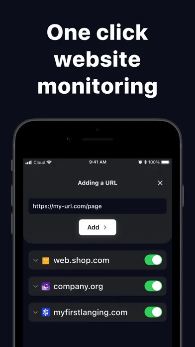 Signaller - Uptime monitoring Screenshots