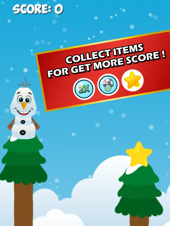 ภาพหน้าจอของ Snowman - Jump iPad 