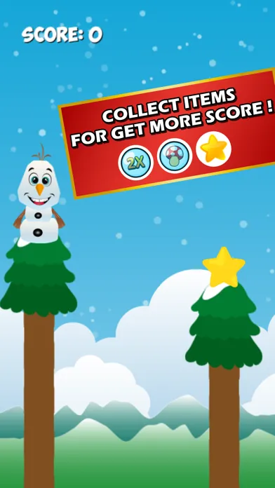 ภาพหน้าจอของ Snowman - Jump