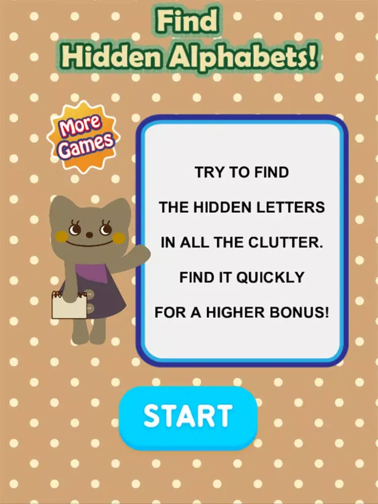 Tangkapan layar Find Hidden Alphabets ! iPad 