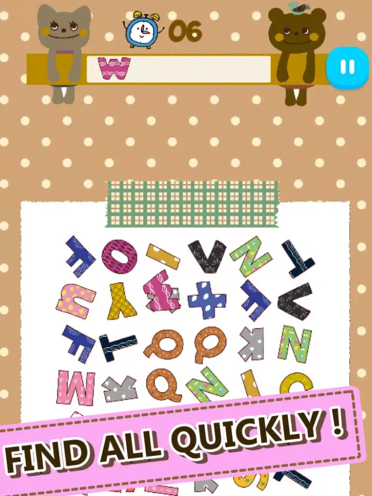 Tangkapan layar Find Hidden Alphabets ! iPad 
