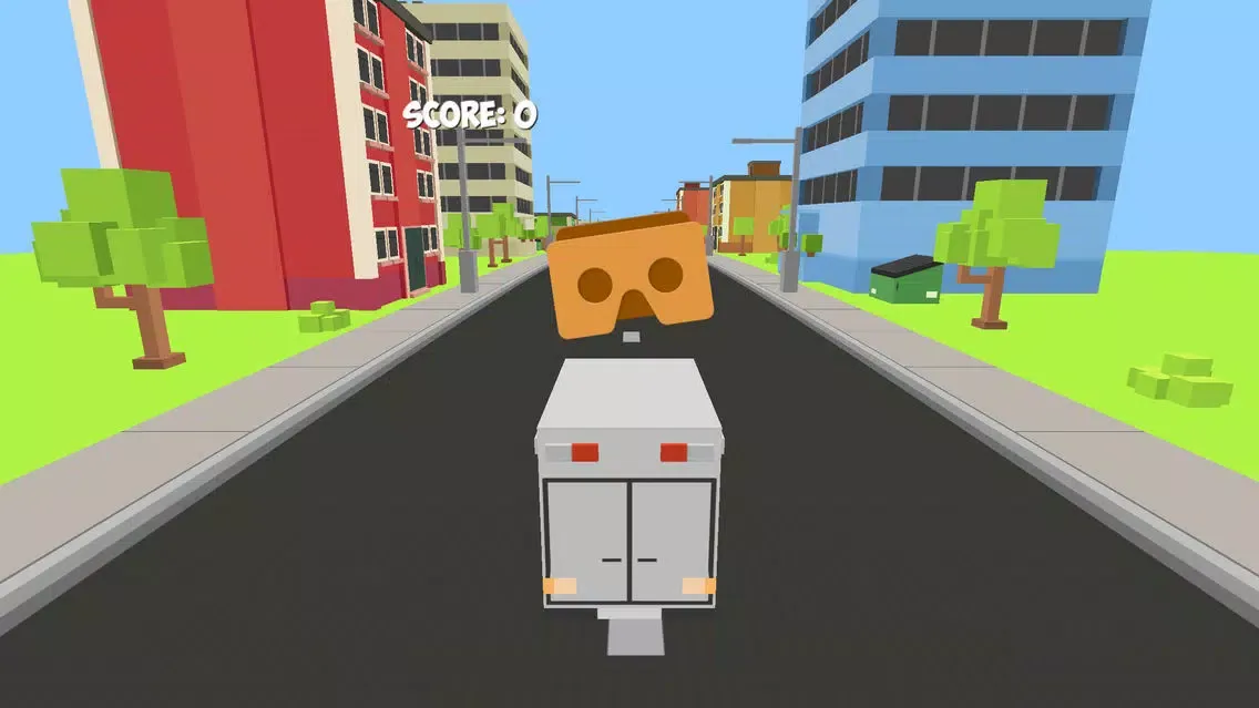 Tangkapan skrin VR Pixel Racer Cars 3D for Google Cardboard