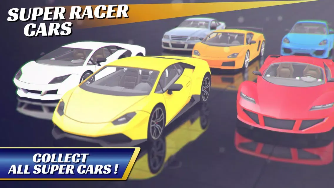 VR SUPER RACER CARS 3D for Cardboard Virtual Reality Viewer Glasses Ekran Görüntüleri
