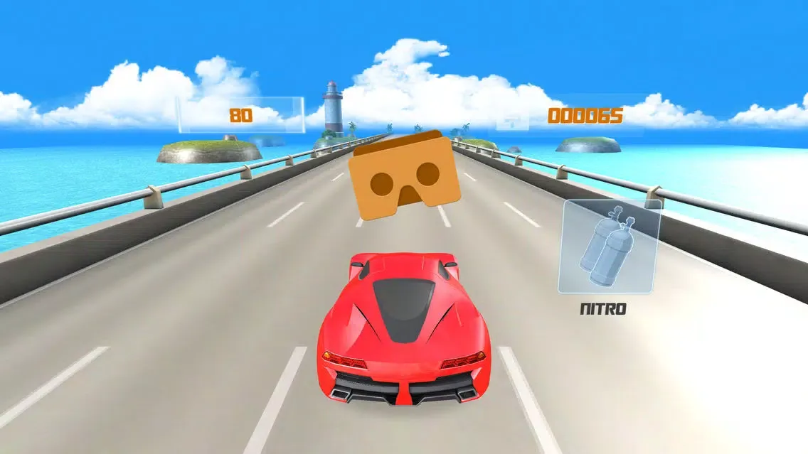 VR SUPER RACER CARS 3D for Cardboard Virtual Reality Viewer Glasses Ekran Görüntüleri