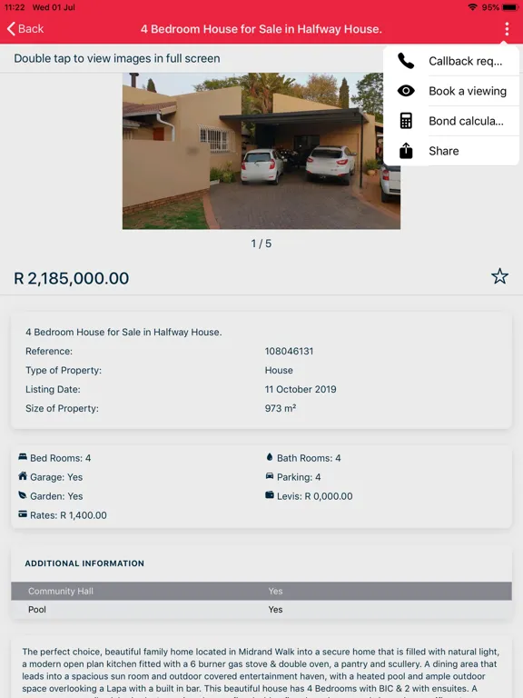 Screenshot di PropView4U iPad 