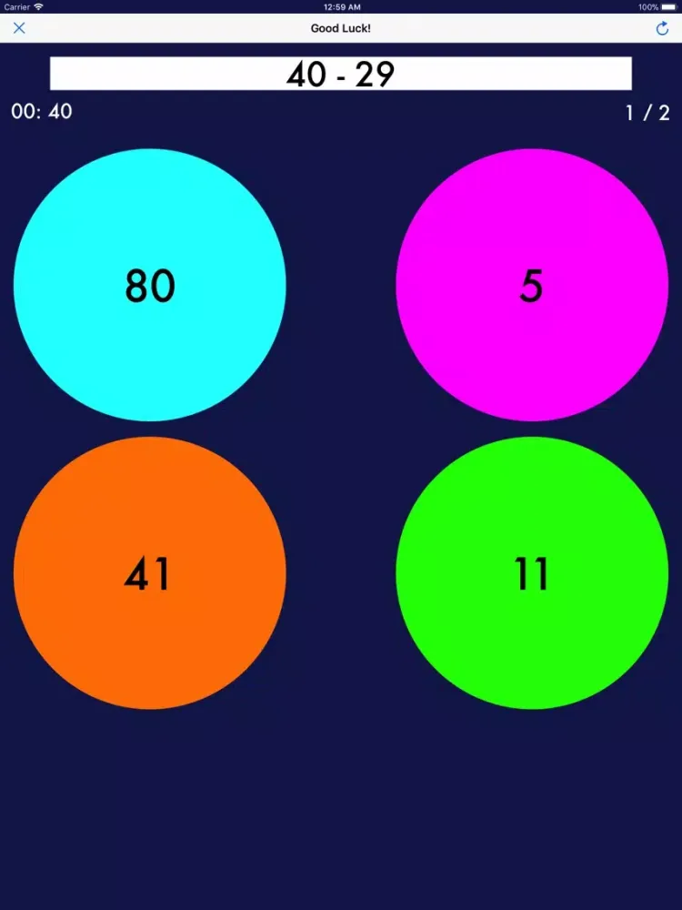 Capturas de pantalla de Ultimate Math Challenges iPad 